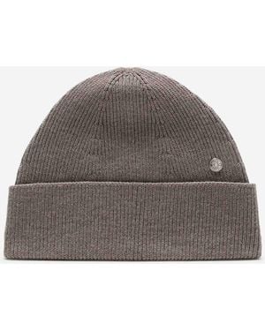 Acne Studios Ribbed Wool Hat - Gray