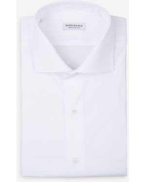 Santa Eulalia Plain Cotton Shirt - White