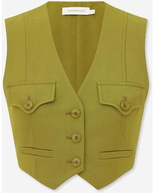 Zimmermann Chaleco Luna Lana - Verde