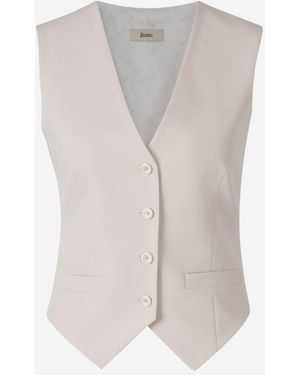 Herno Gilet Top - White