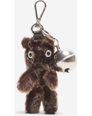 Acne Studios Bear Charm Keychain - Brown