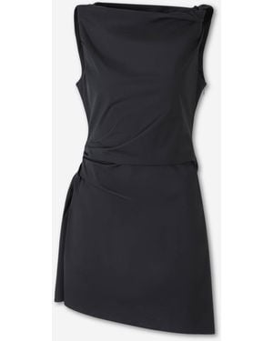 STAUD Callie Mini Dress - Black