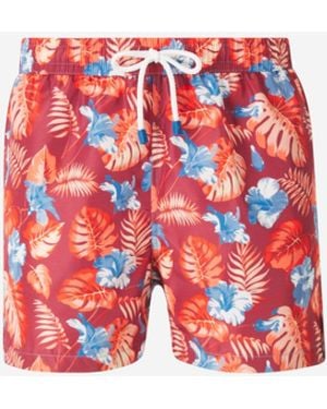 Santa Eulalia Bañador Motivo Floral - Rosso