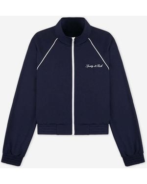Sporty & Rich Logo Technical Jacket - Blue