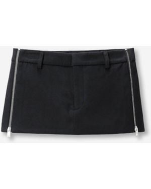 Alexander Wang Skirt Trousers With Zippers - Black