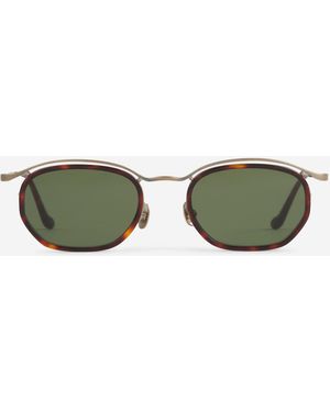 Matsuda Lunettes De Soleil Ovales - Vert