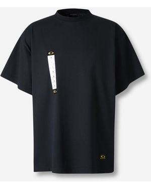 Balenciaga Camiseta Etiqueta Estampada - Negro