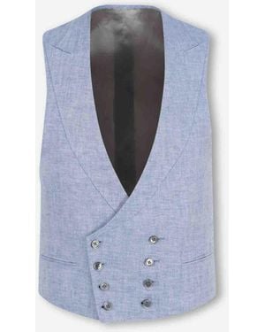 Santa Eulalia Classic Crossed Vest - Blue