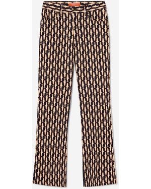 La DoubleJ Jeans The Cropped Flare - Blanco