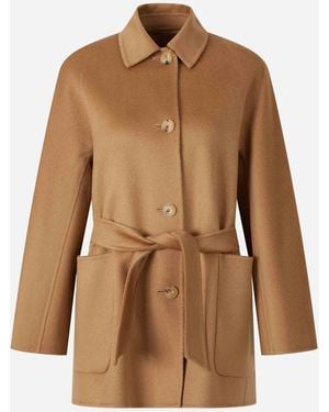Max Mara Short Cashmere Coat - Brown