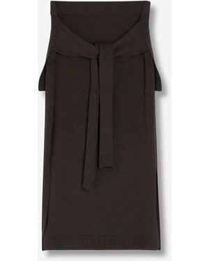 Lemaire Gonna Midi Lana - Nero