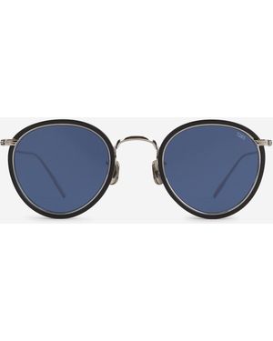 Eyevan 7285 Round Sunglasses - Blue