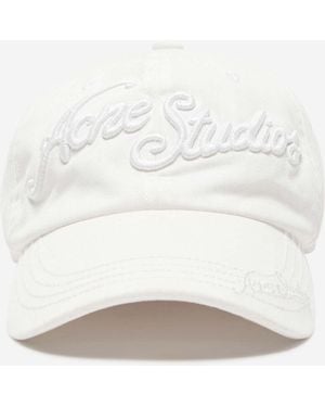 Acne Studios Logo Cap - White