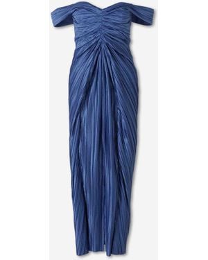 Cult Gaia Natalie Draped Dress - Blue
