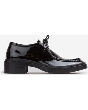 Saint Laurent Chaussures Mezzo Vitello Vernice Cristal - Blanc