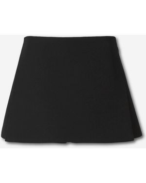 Balenciaga Falda Mini Pliegue - Negro