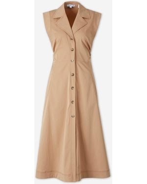 Veronica Beard Vestido Camisero Orla - Neutro