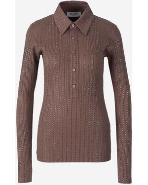 The Attico Blusa Con Bottoni - Marrone