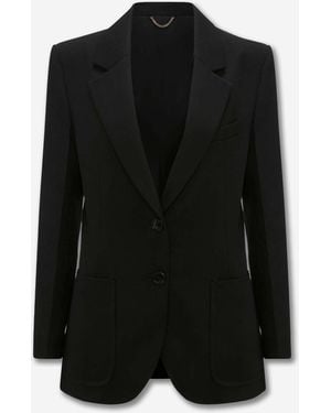 Victoria Beckham Straight Fitted Blazer - Black