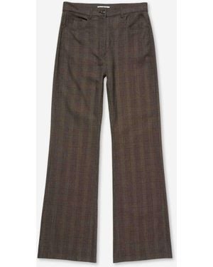 Acne Studios Plaid Dressy Pants - Brown