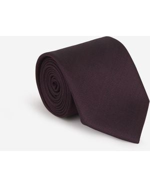 Bigi por Santa Eulalia Silk Herringbone Tie - Purple