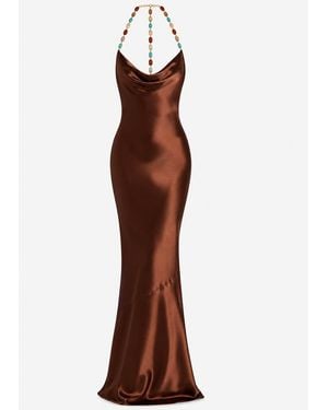 retroféte Maxi Dress Finley - Brown