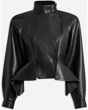 Balmain Chaqueta Piel - Negro