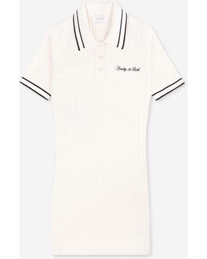 Sporty & Rich Logo Knit Dress - Natural