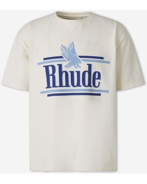 Rhude Round Neck T-Shirt - White