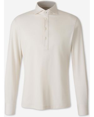 Brunello Cucinelli Polo Knit Cotton - White