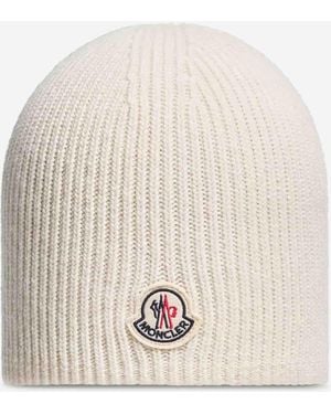 Moncler Gorro Lana Logo - Neutro