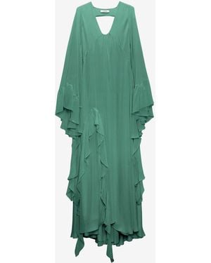 Dorothee Schumacher Silk Maxi Dress - Green