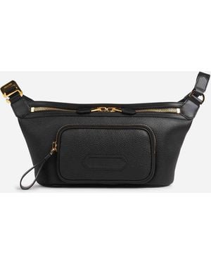 Tom Ford Gürteltasche Aus Leder Mit Schnalle - Schwarz
