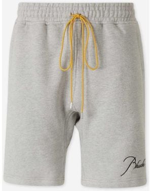 Rhude Bermudas Deportivas Logo - Blanco