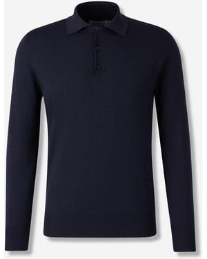 Canali Wool Polo - Blue