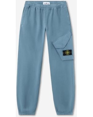 Stone Island Pantaloni Da Jogging Asimmetrici - Blu
