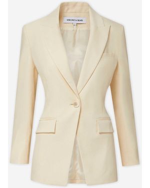 Veronica Beard Blazer Chandler Dickey - Natural