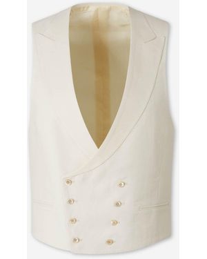 Santa Eulalia Classic Crossed Vest - White