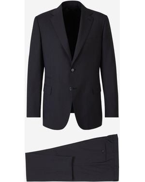Brioni Wool And Mohair Suit - Blue