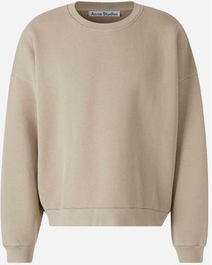 Acne Studios Crew Neck Sweatshirt - Natural