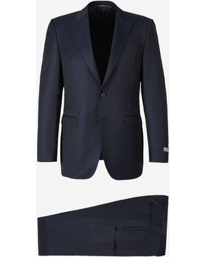 Canali 3 Piece Wool Suit - Blue