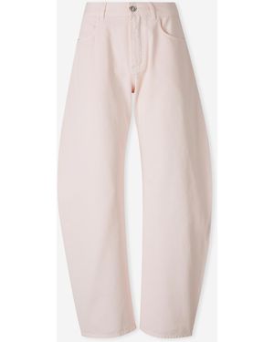 Alaïa Balloon Wide Leg Jeans - Pink