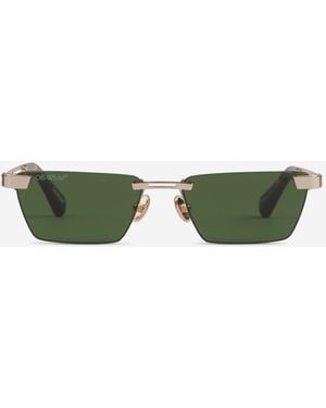 Off-White c/o Virgil Abloh Rectangular Sunglasses - Green
