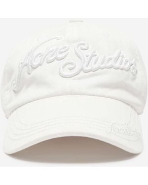 Acne Studios Logo Cap - White