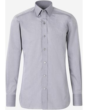 Tom Ford Cotton Dress Shirt - Blue