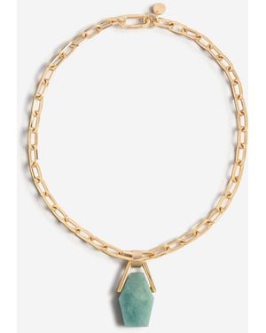 La DoubleJ Amazonita Portal Necklace - Metallic