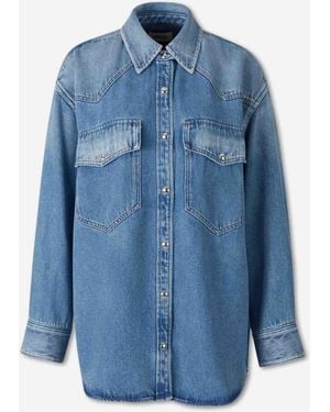 Agolde Camisa Denim Lotta - Azul