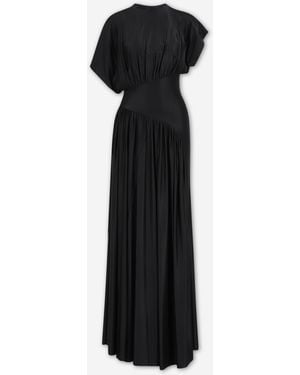 Rabanne Drapejat Maxi Dress - Black