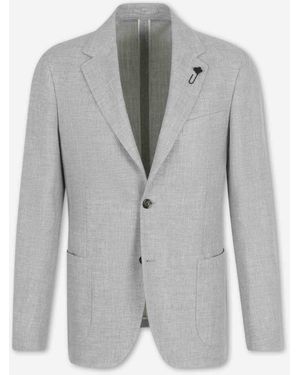 Lardini Blazer Straight Wool - Grey