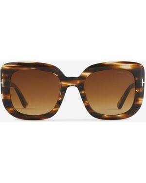 Tom Ford Rectangular Sunglasses - Brown